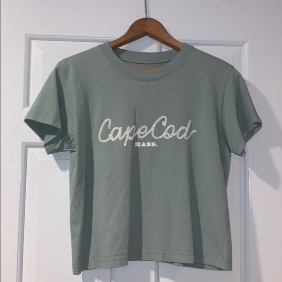 Brandy Melville Tops - NWT Brandy Melville Cape Cod baby tee sea foam